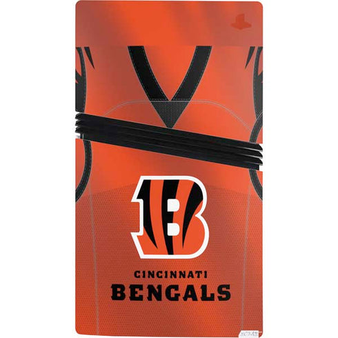 NFL Cincinnati Bengals Team Jersey PS5 Pro Console Skin